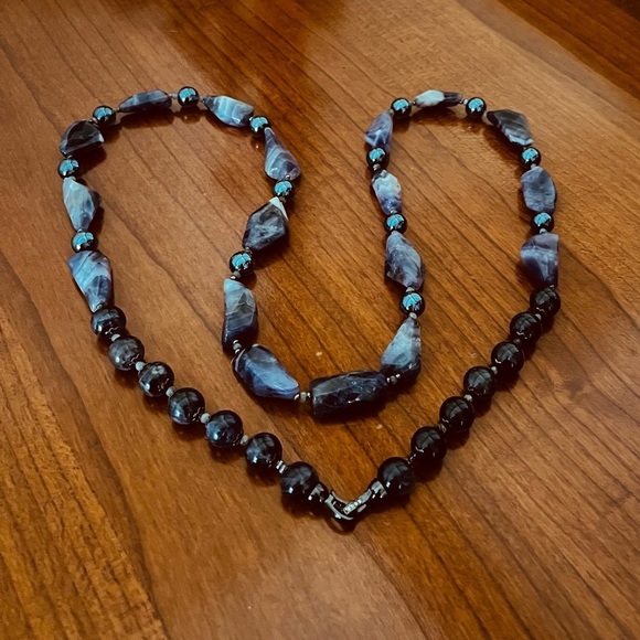 Dream Amethyst Beads Long Necklace - Picture 9 of 9